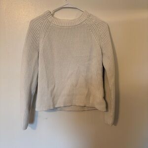 Quince Cream Crew Neck Sweater